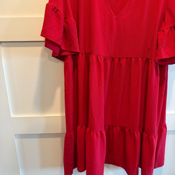 SHEIN Curve 2XL Vibrant Red Dress - Picture 2 of 7